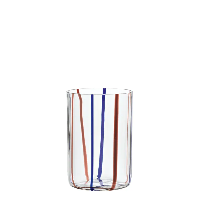 Zafferano Tirache TR00105 Tumbler bicolore Vetro colorato Ametista-Blu (6 Pz)