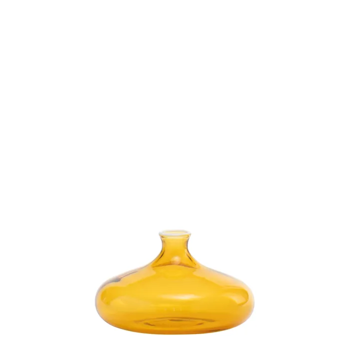 Zafferano Un Fiore UNF0118 Vaso 19 Vetro colorato Giallo oro